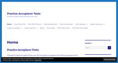 Desktop Screenshot of practiceaccuplacertests.com