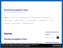 Tablet Screenshot of practiceaccuplacertests.com